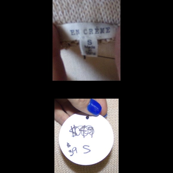 NWT! Fringe V-Neck Sweater {L3} - Picture 4 of 6